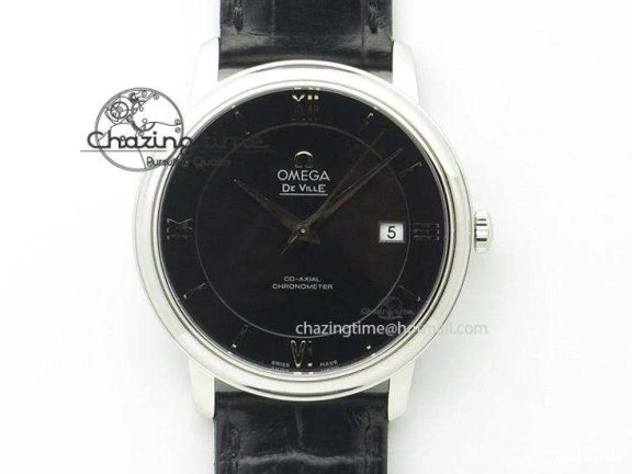 0424 FastDry Planet Ocean Master Chrono SS OM 1:1 Best Edition Black Dial On SS Bracelet A9900 V 8112